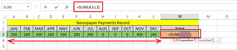 Excel 求和快捷键