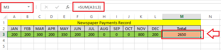 Excel 求和快捷键