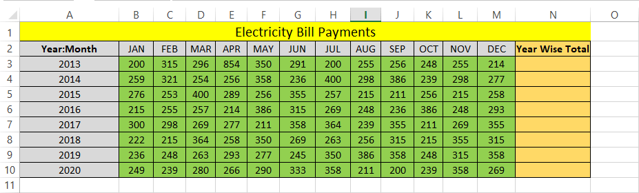 Excel 求和快捷键