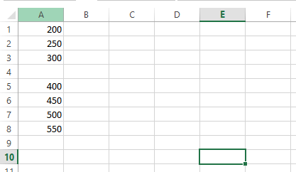 Excel 求和快捷键