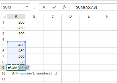 Excel 求和快捷键