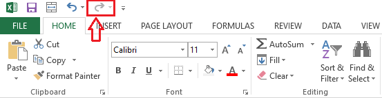 Excel 重做快捷键