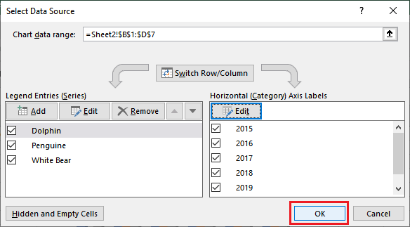 Excel 图表类型