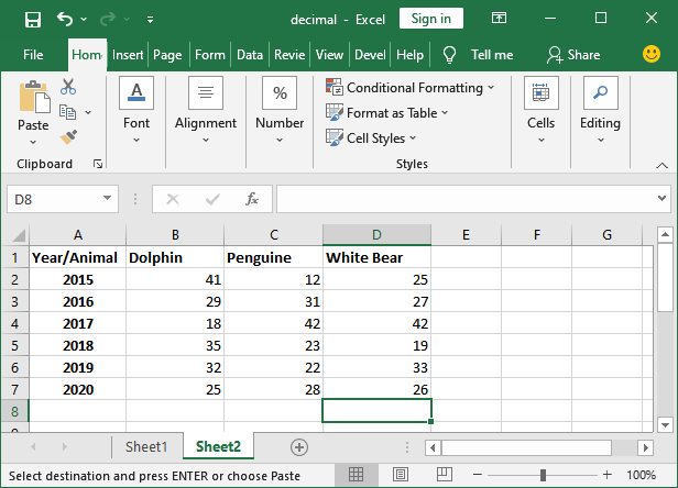 Excel 图表类型