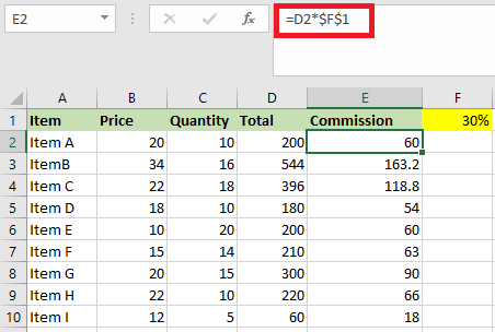 Excel 引用类型