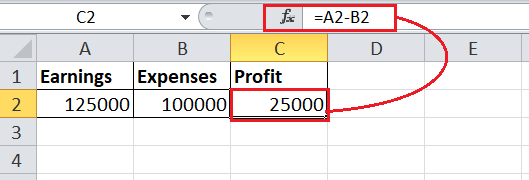 Excel 如何进行减法运算