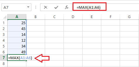 Excel MAX()函数