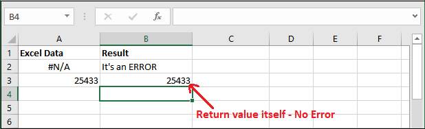 Excel ISERROR()函数