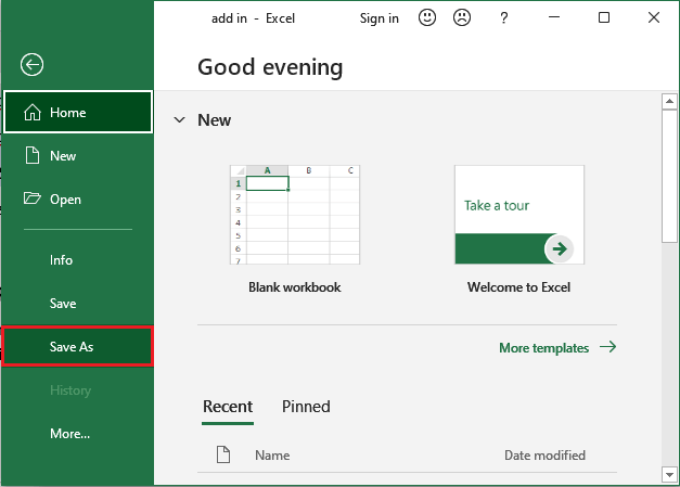 Excel 插件