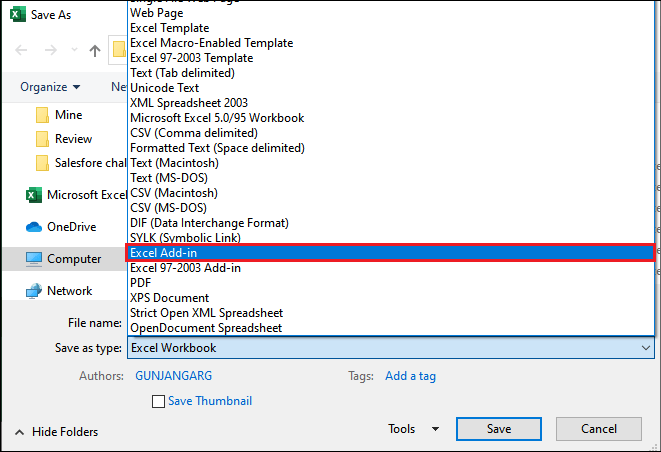 Excel 插件