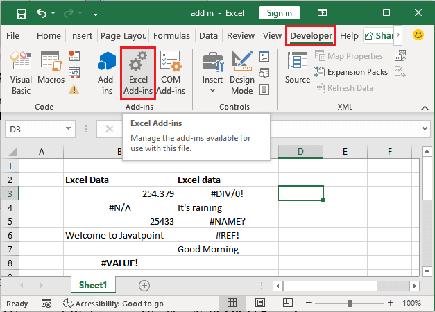 Excel 插件