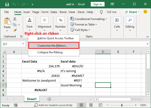 Excel 插件