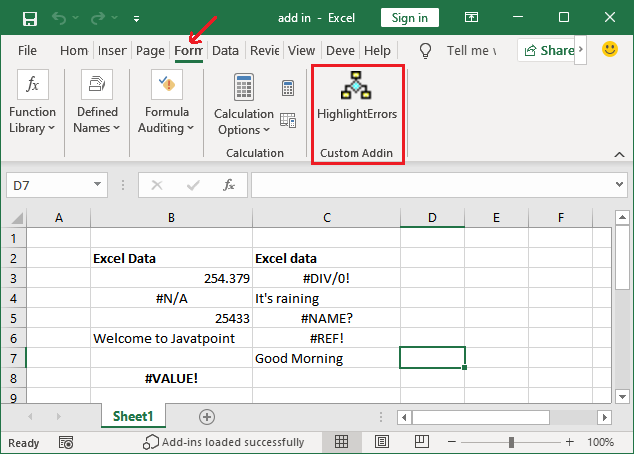 Excel 插件