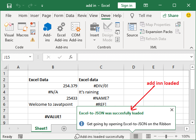 Excel 插件