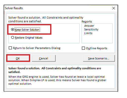 Excel Solver工具