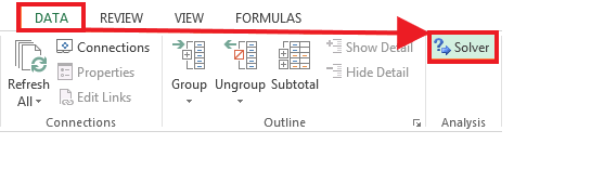 Excel Solver工具