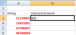 Excel right函数