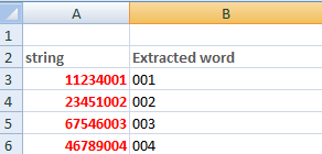 Excel right函数