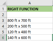 Excel 如何使用RIGHT函数