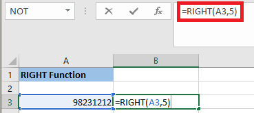 Excel 如何使用RIGHT函数