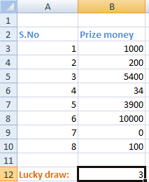 Excel Randbetween函数