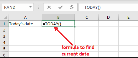 Excel TODAY和NOW函数