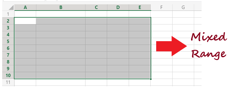 Excel 范围