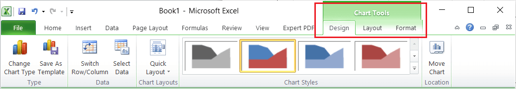 Excel 面积图