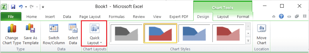 Excel 面积图