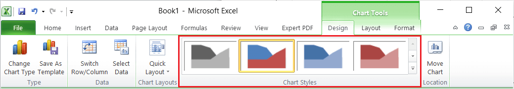 Excel 面积图