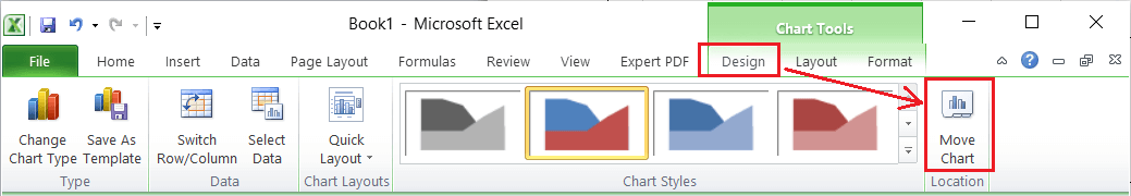 Excel 面积图