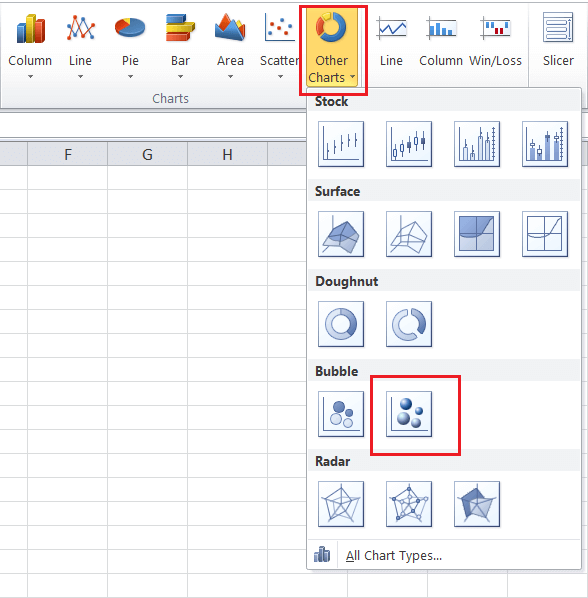 Excel 气泡图