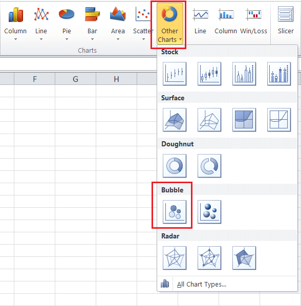 Excel 气泡图