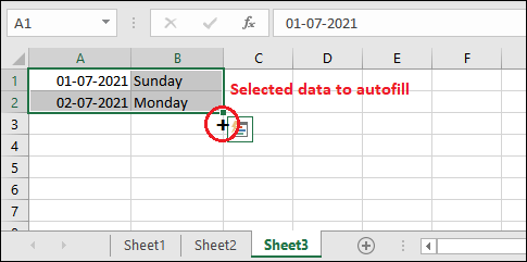 Excel 自动填充