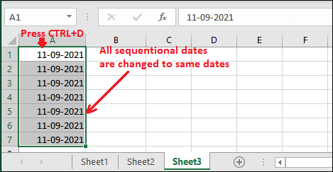 Excel 自动填充