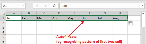 Excel 自动填充