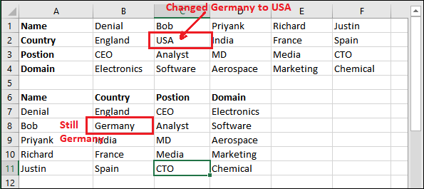 Excel 将行转换为列