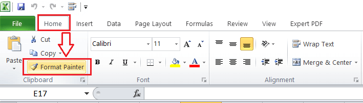 Excel 格式复制工具快捷键