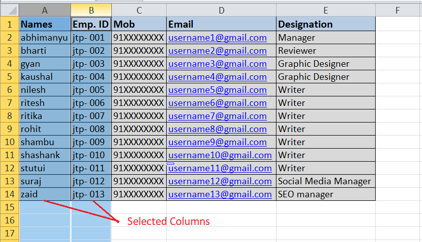 Excel 使用大写快捷方式