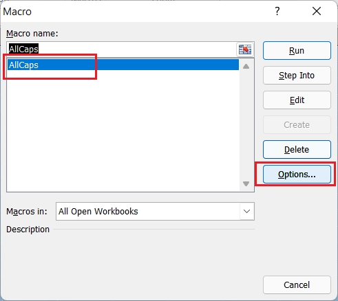 Excel 使用大写快捷方式