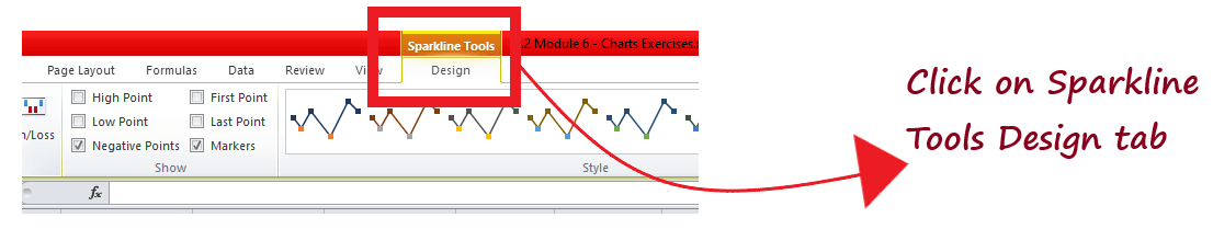 Excel 迷你图