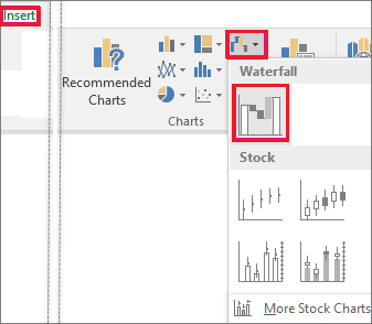 excel 瀑布图