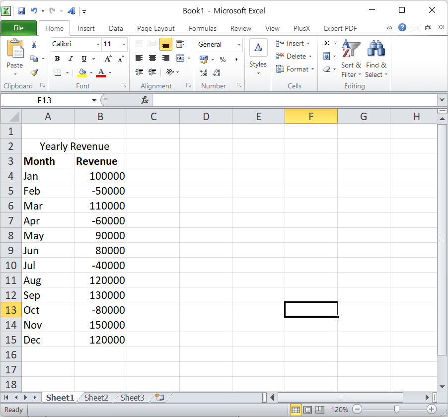 Excel 瀑布图