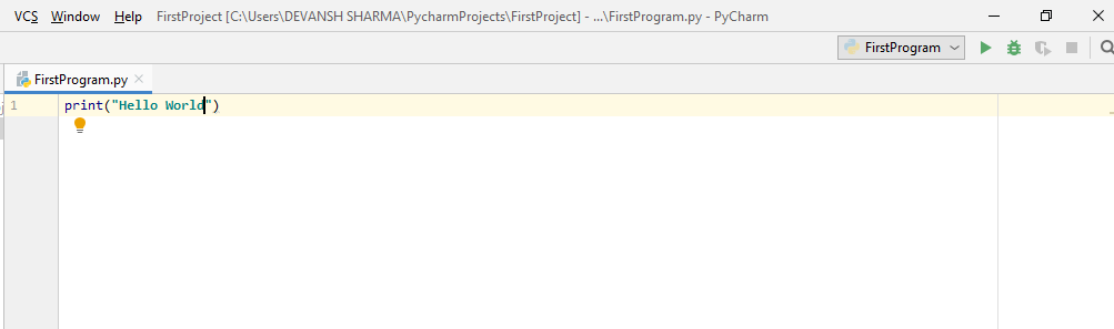 Python 第一个程序