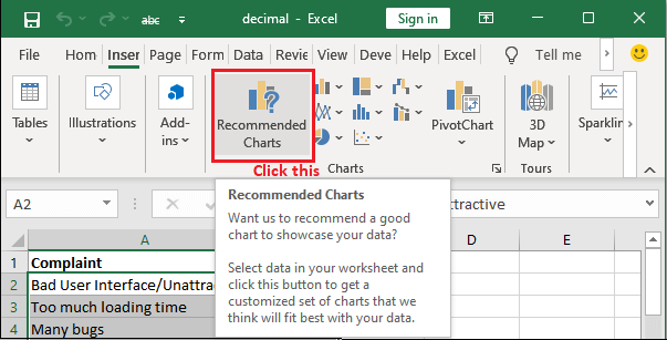 Excel Pareto图表