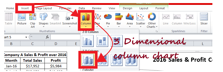 Excel 柱状图