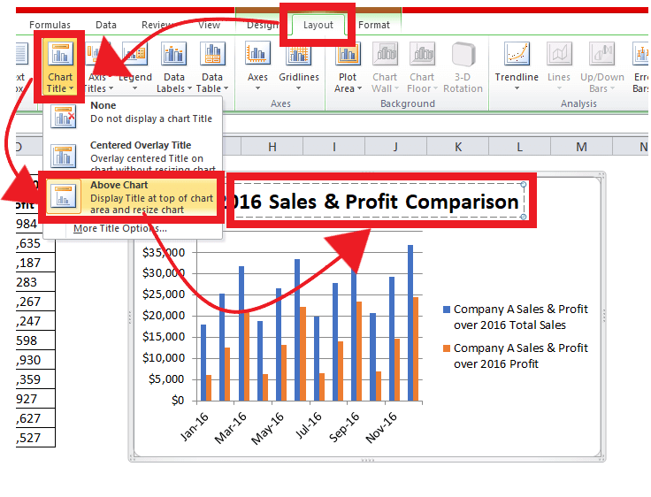 Excel 柱状图