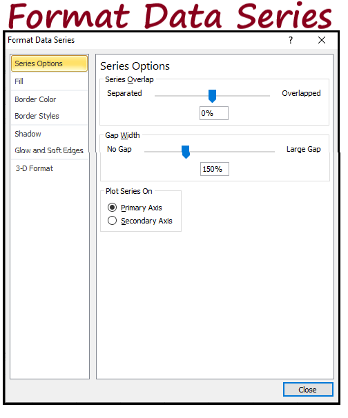 Excel 格式化图表