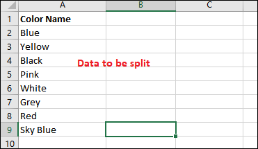 Excel 文本分列