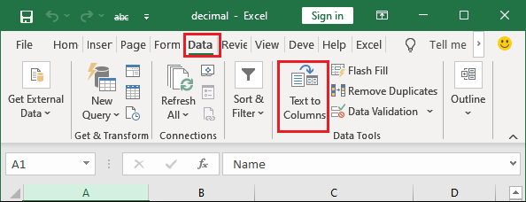 Excel 文本分列